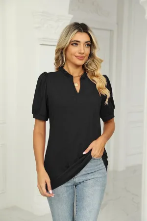 SUMMER SHORT SLEEVE CASUAL TOP Eco Friendly Blend