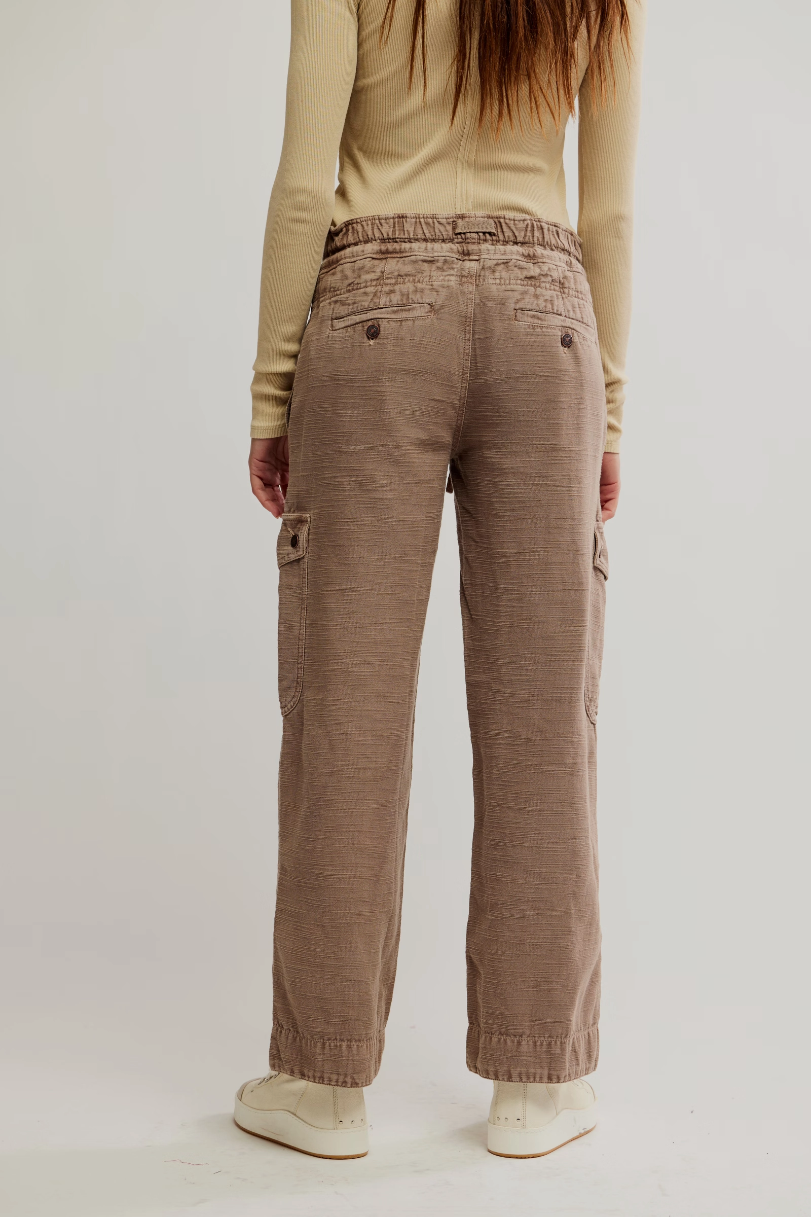 QuickDrySystem Free People Park Ave Pant in Dusted Cocoa