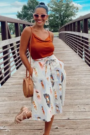 Sunbather Midi Skirt Bold Look