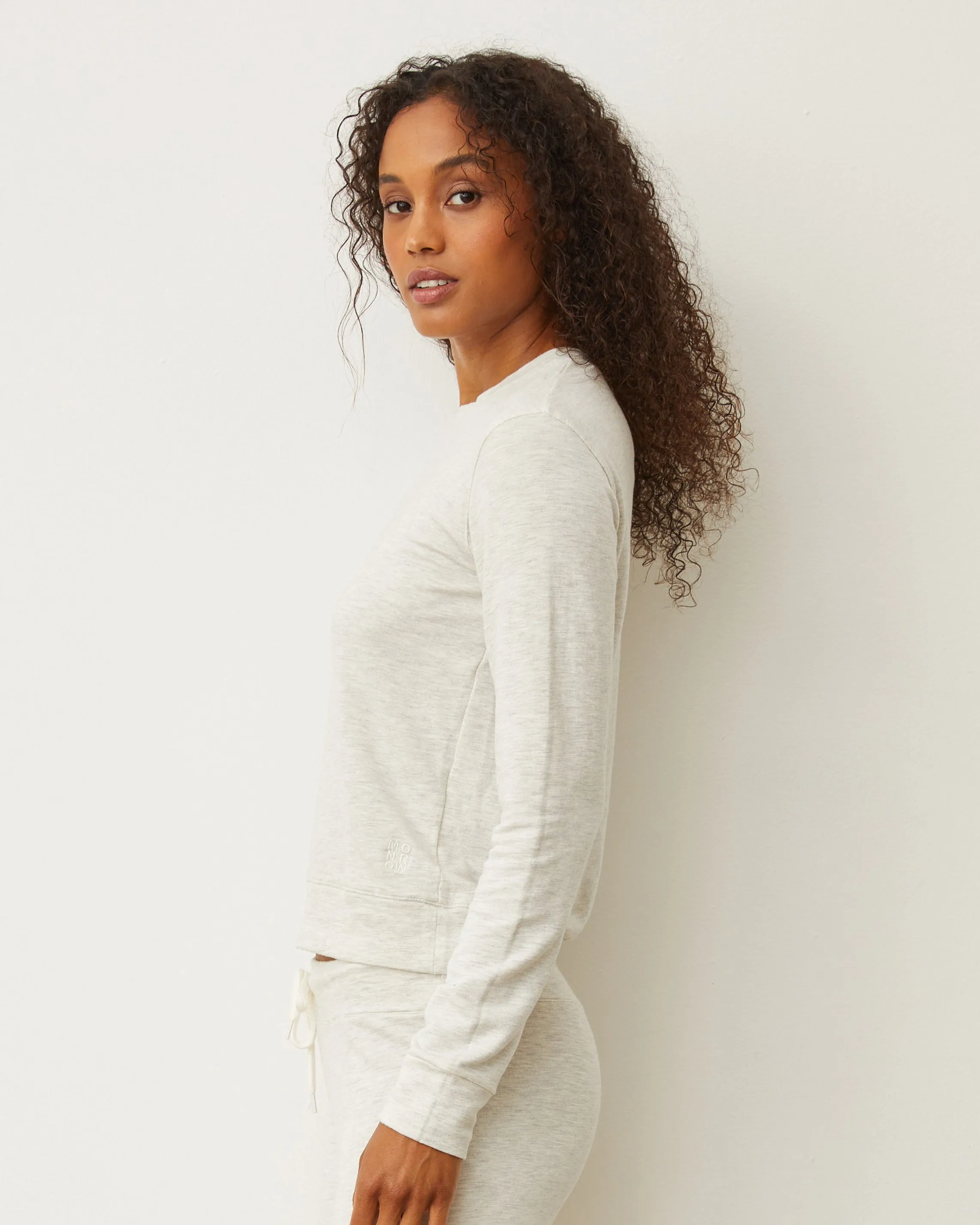 Flattering Style Fit Smart Detail Supersoft Crew Neck Sweatshirt