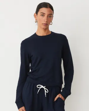 Sharp Profile Pose Glow Supersoft Crew Neck Sweatshirt