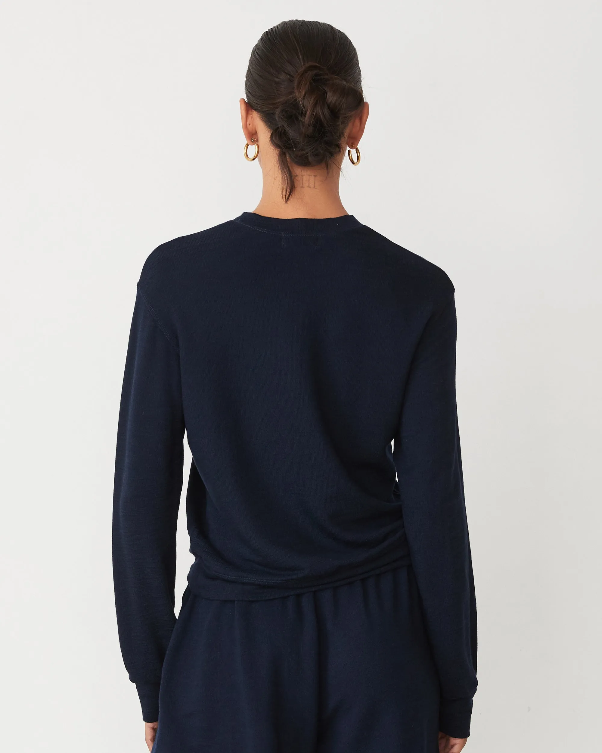 Trendy Layering FlatlockSeam Supersoft Crew Neck Sweatshirt