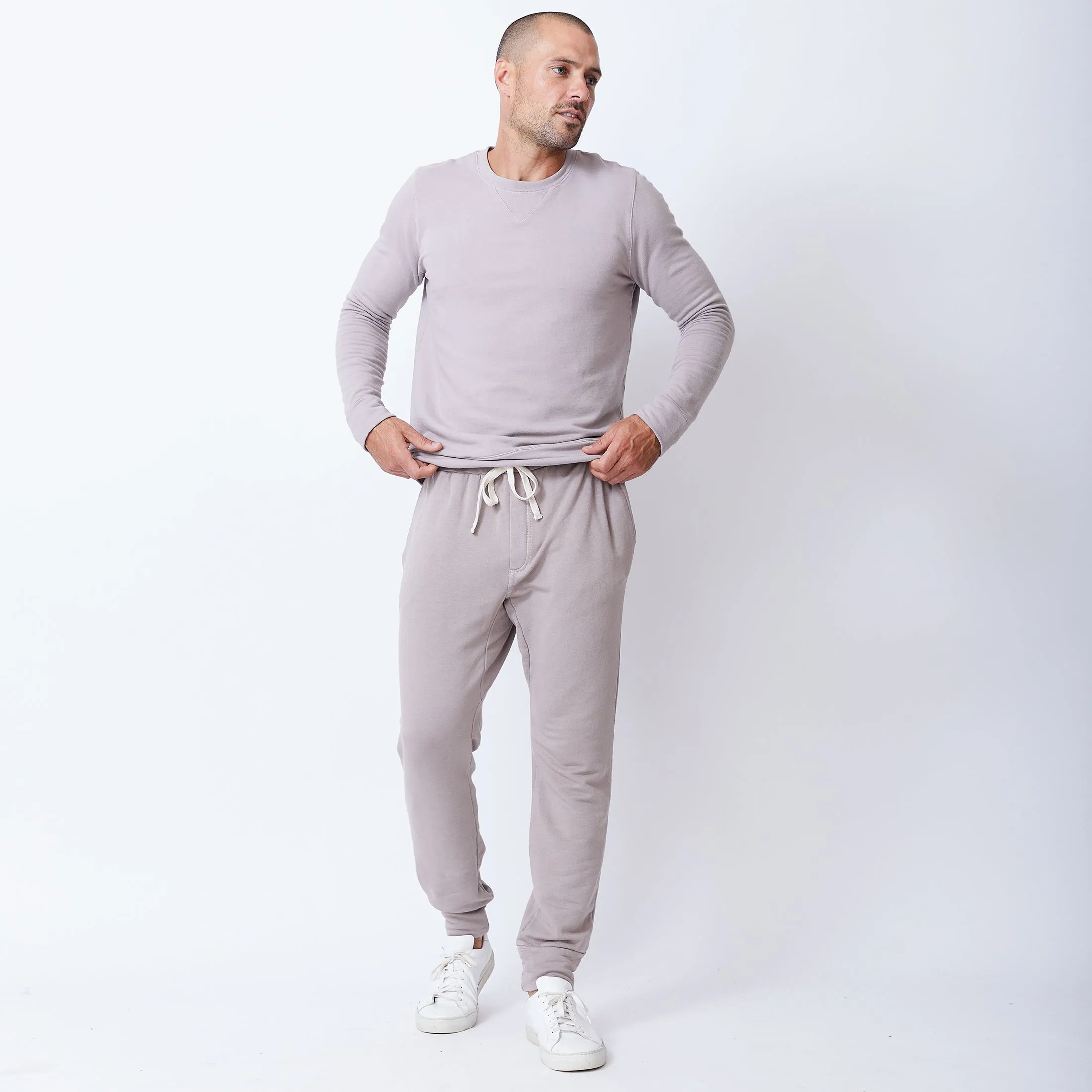 Supersoft Fleece Crew Neck Sweatshirt Reinforced Hem