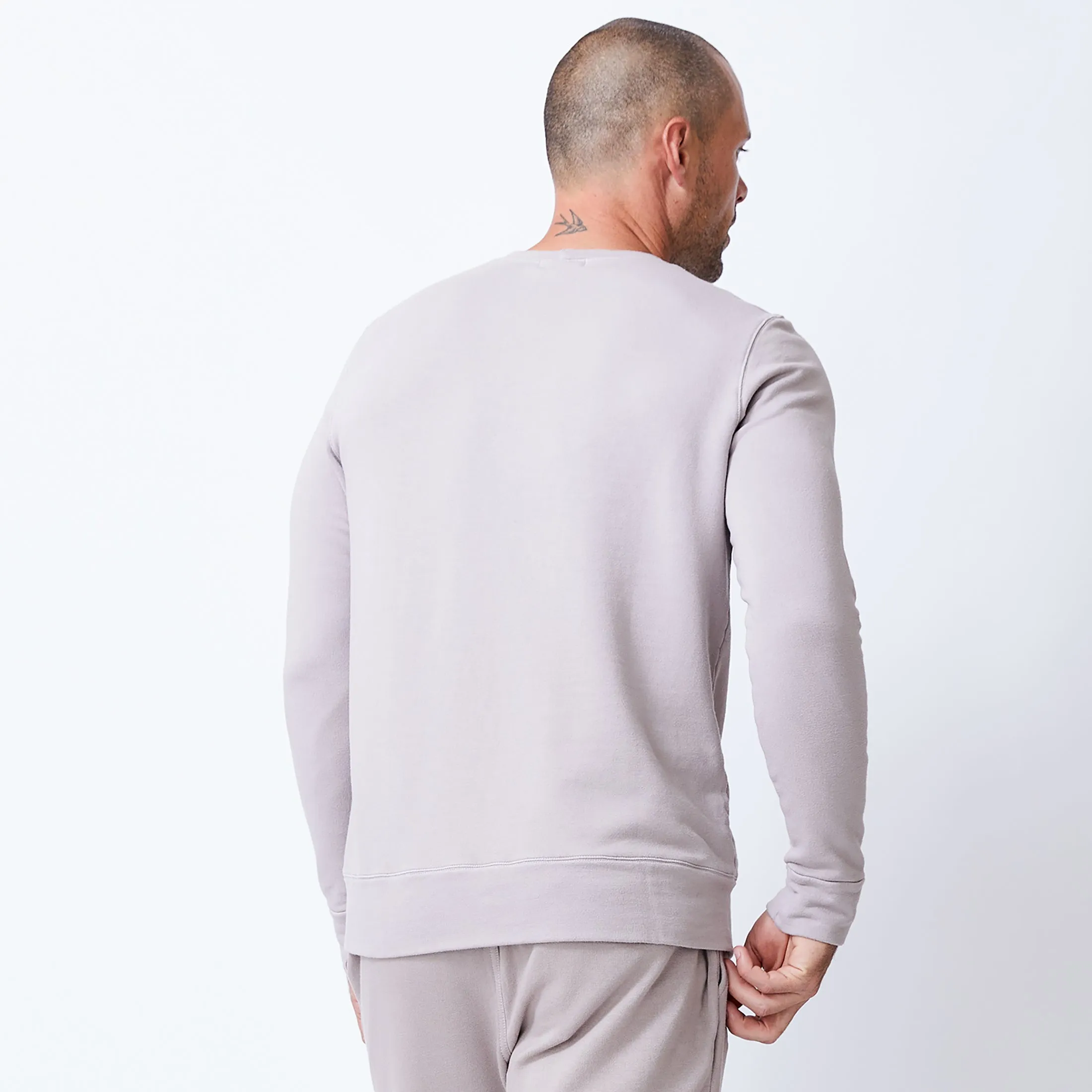 Stylish T-shirt SecurePockets Supersoft Fleece Crew Neck Sweatshirt