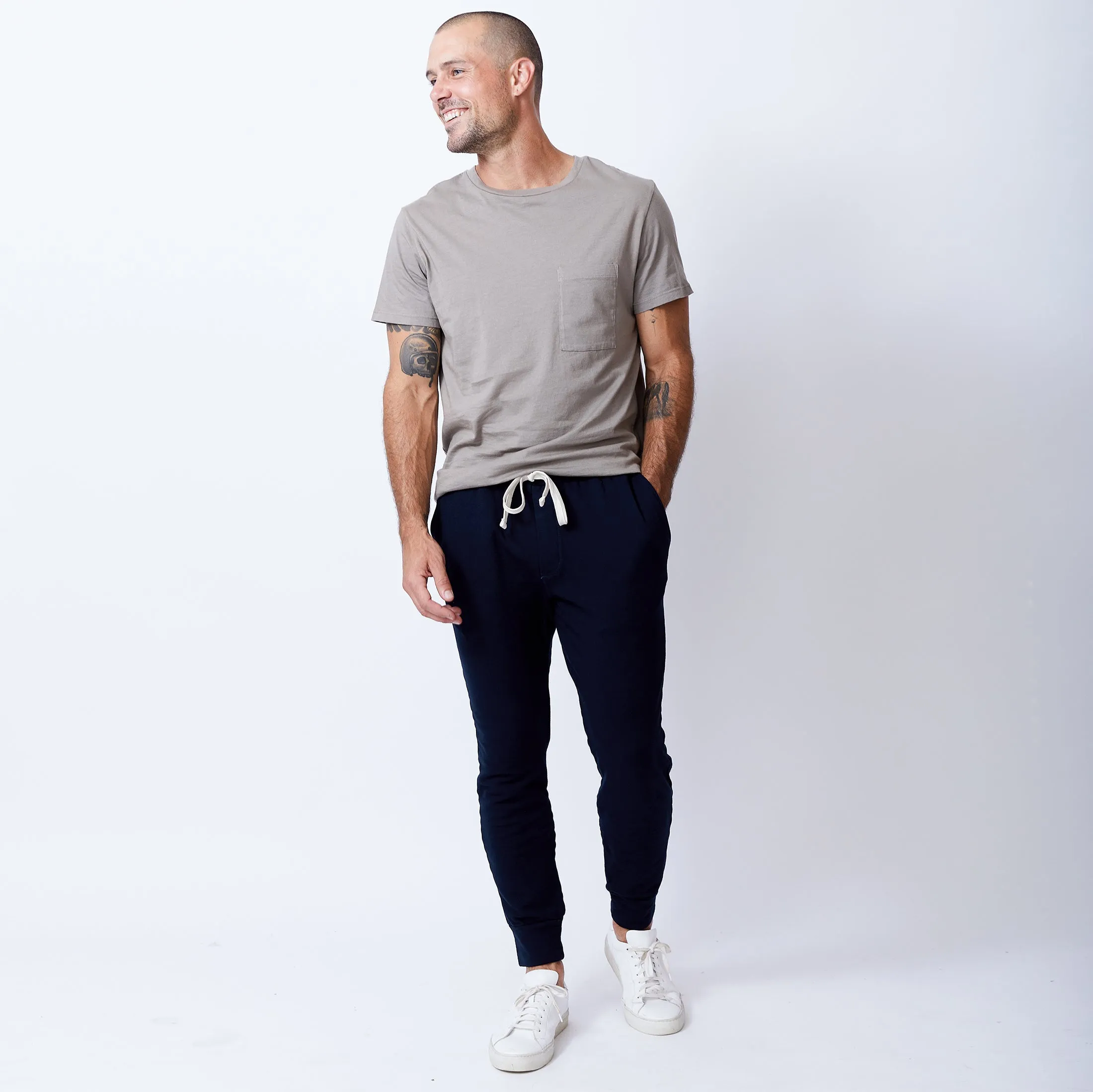 Mesh Panel Details Supersoft Fleece Jogger