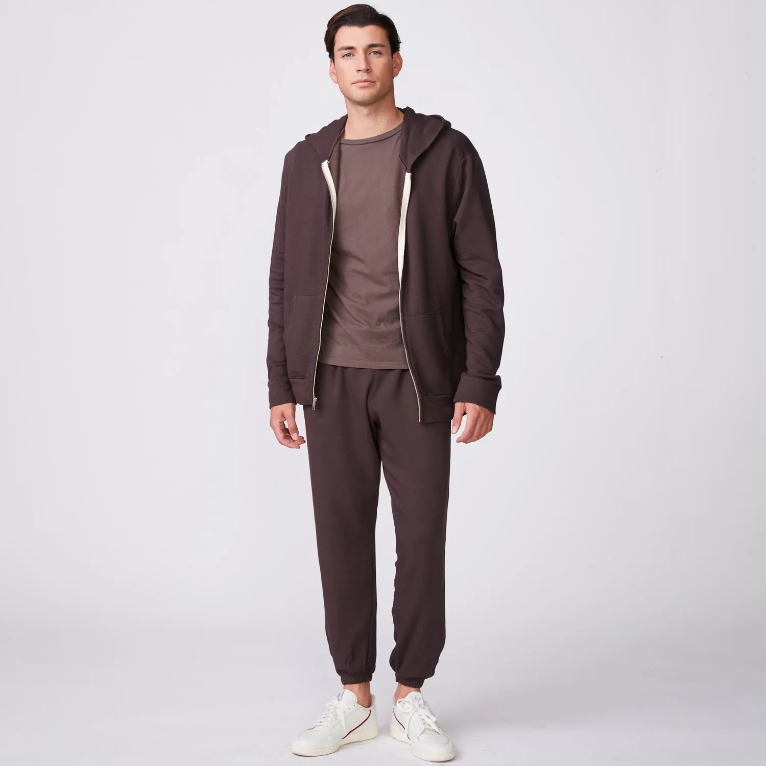 TailoredCut HighStretch Supersoft Fleece Zip Up Hoody
