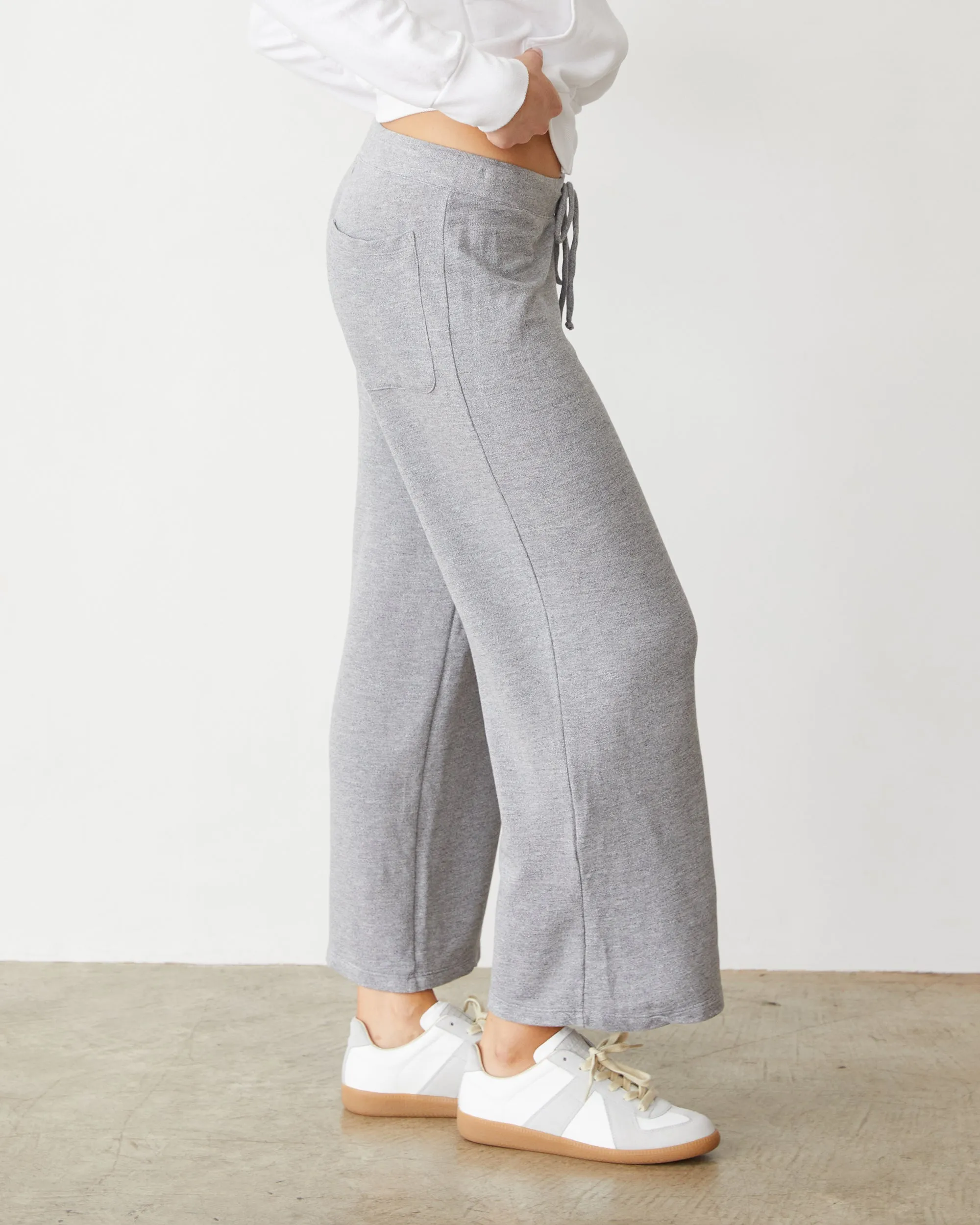 Supersoft French Terry Crop Lounge Pant Cozy Comfort