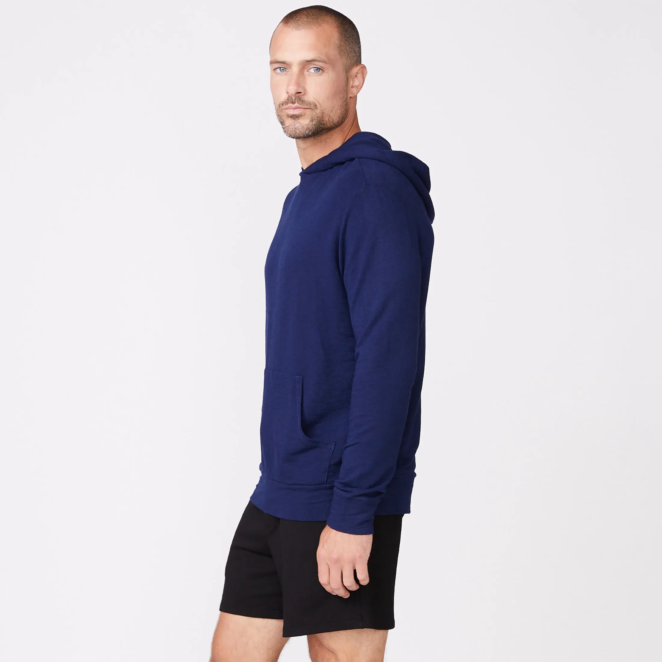 FourWay Stretch BoxyCrop Supersoft Pullover Hoody