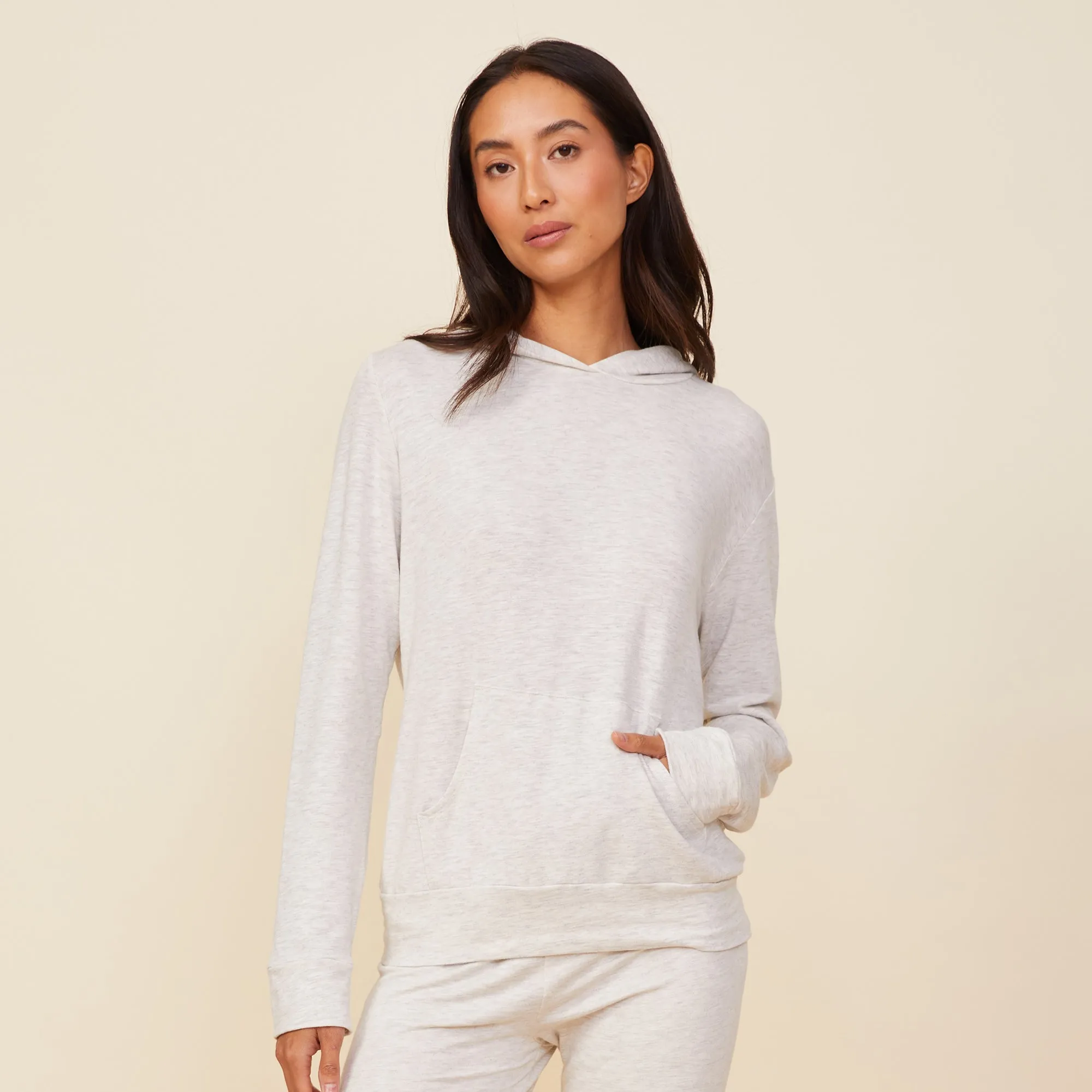 Supersoft Pullover Hoody Lace Detail Wrap Charm
