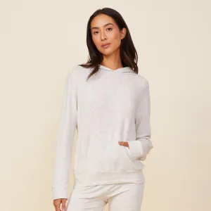 Supersoft Pullover Hoody Lace Detail Wrap Charm