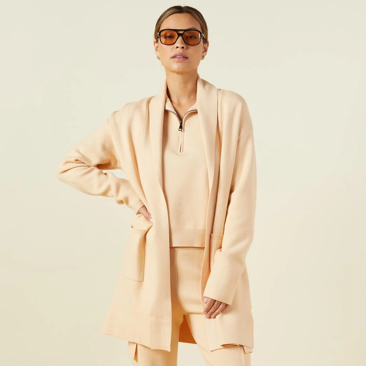 NonRestrictive Cut Supersoft Sweater Knit Cardigan