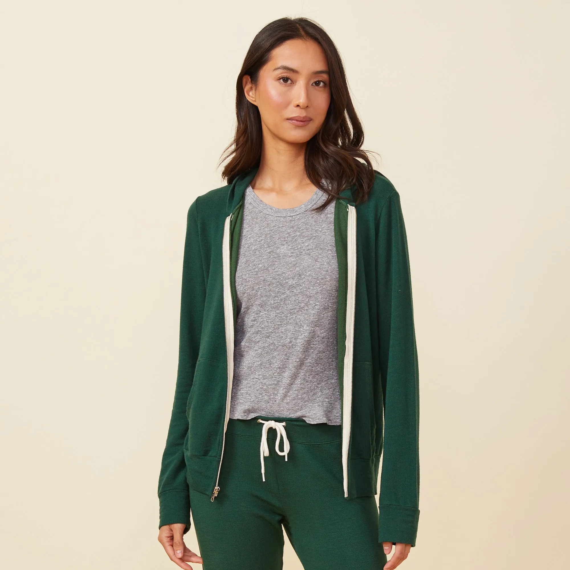 Supersoft Zip Up Hoody Natural Aesthetic