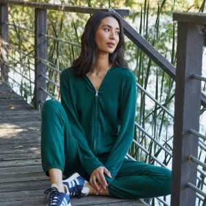 Jewel Tones Smooth silhouette Supersoft Zip Up Hoody