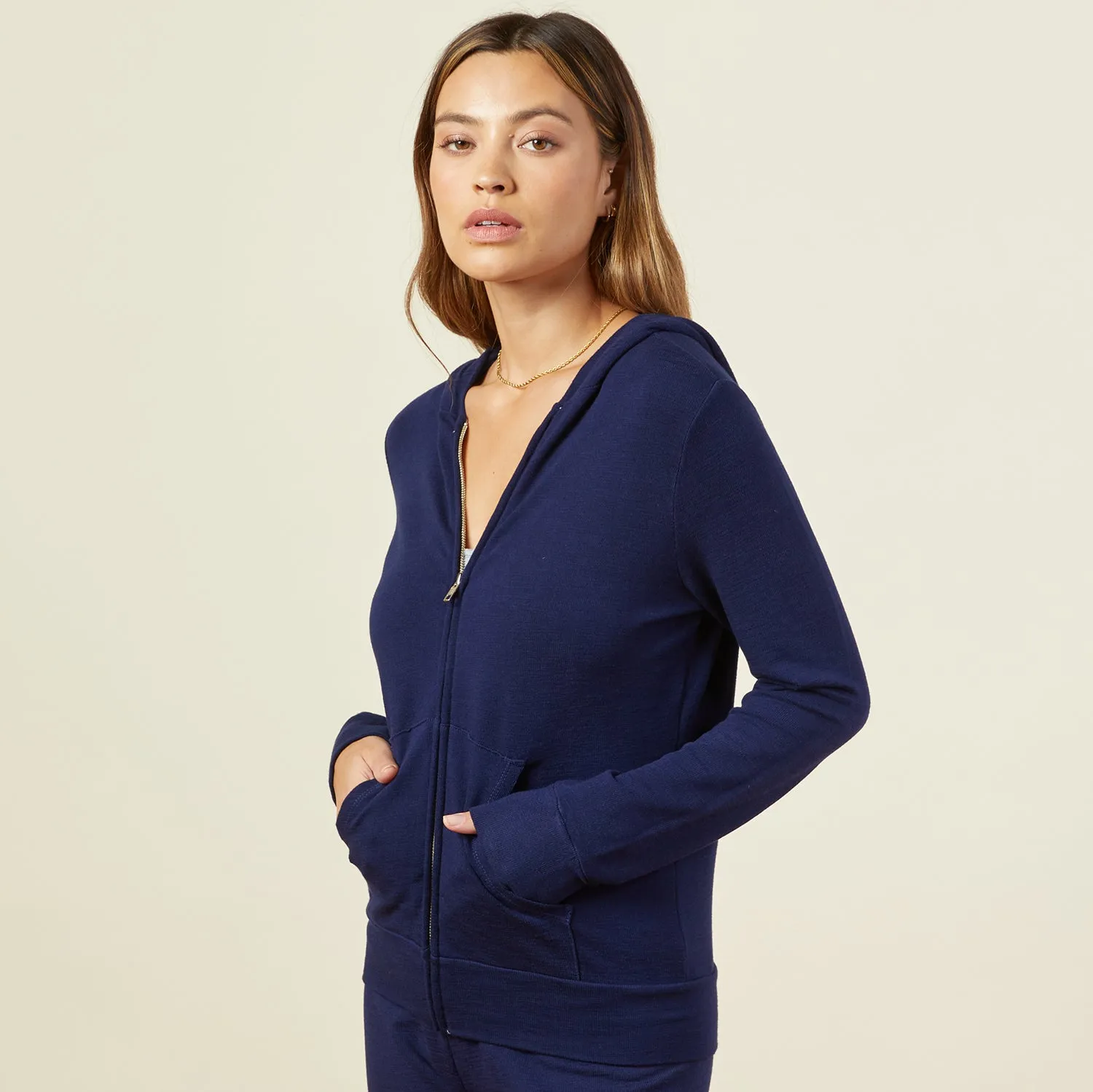 Supersoft Zip Up Hoody single wear Light Blend