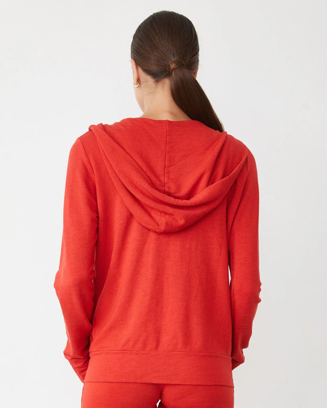 Supersoft Zip Up Hoody NaturalFiberBlend Multipanel Construction