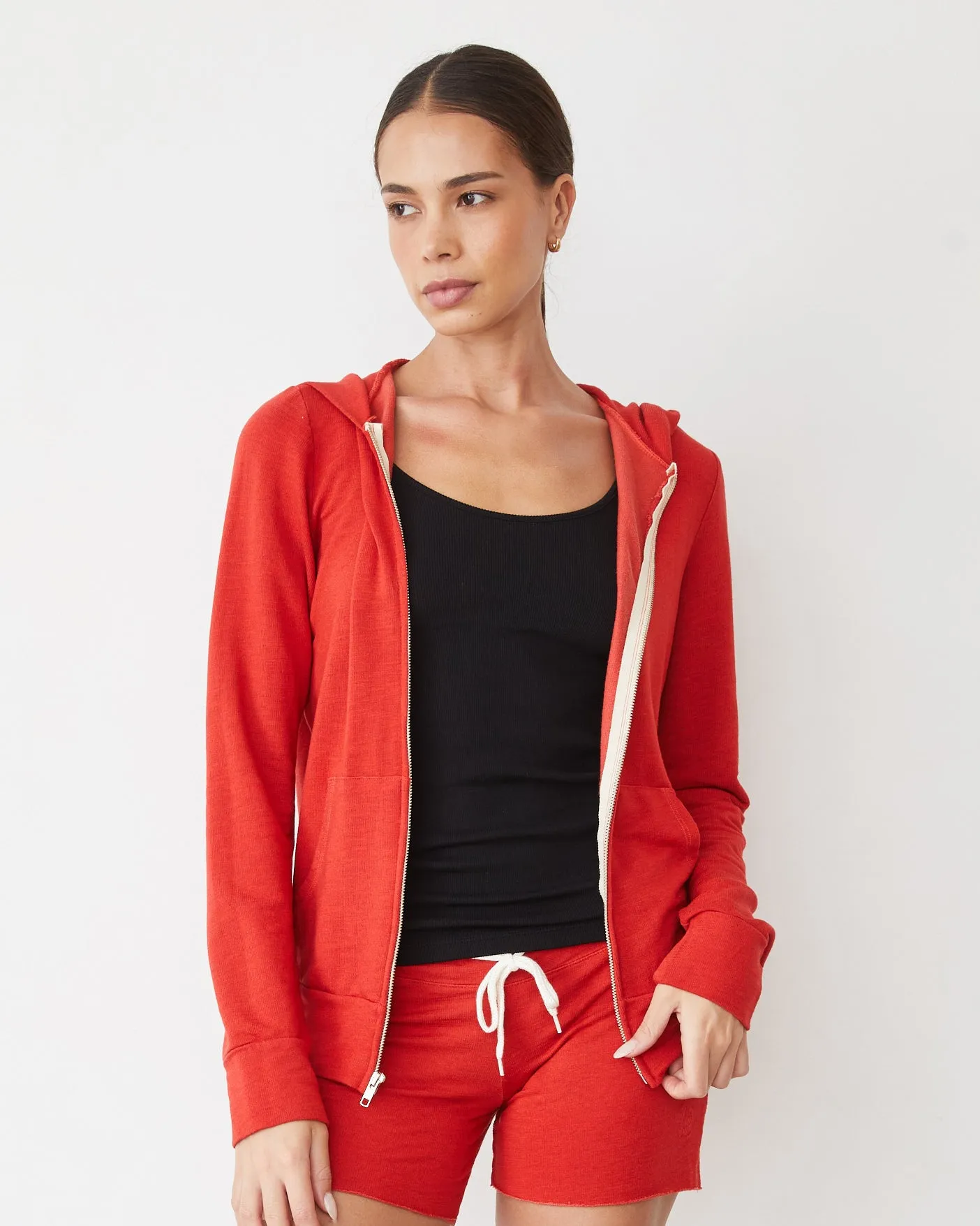 Supersoft Zip Up Hoody Tubular Body Construction