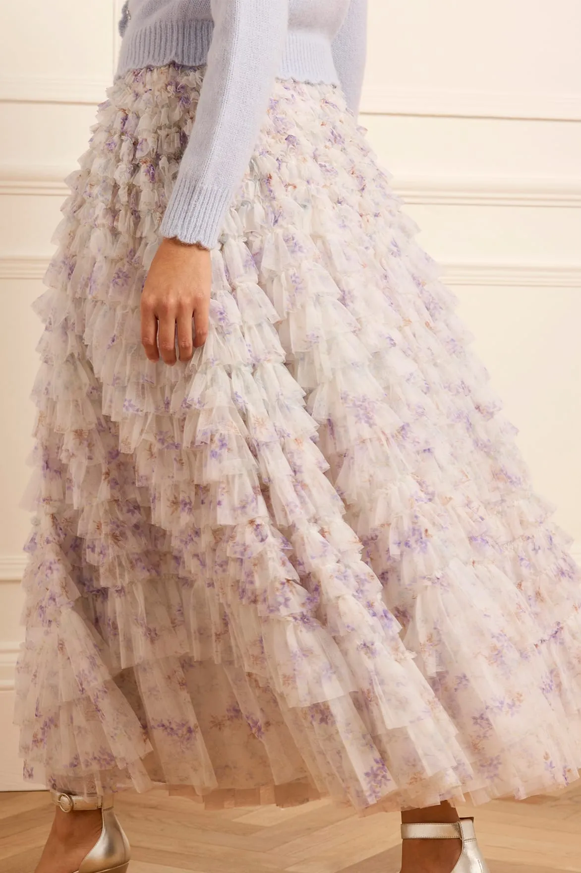 Formal dinner wear Artistic Vibe Ophelia Ditsy Hattie Ruffle Ankle Skirt
