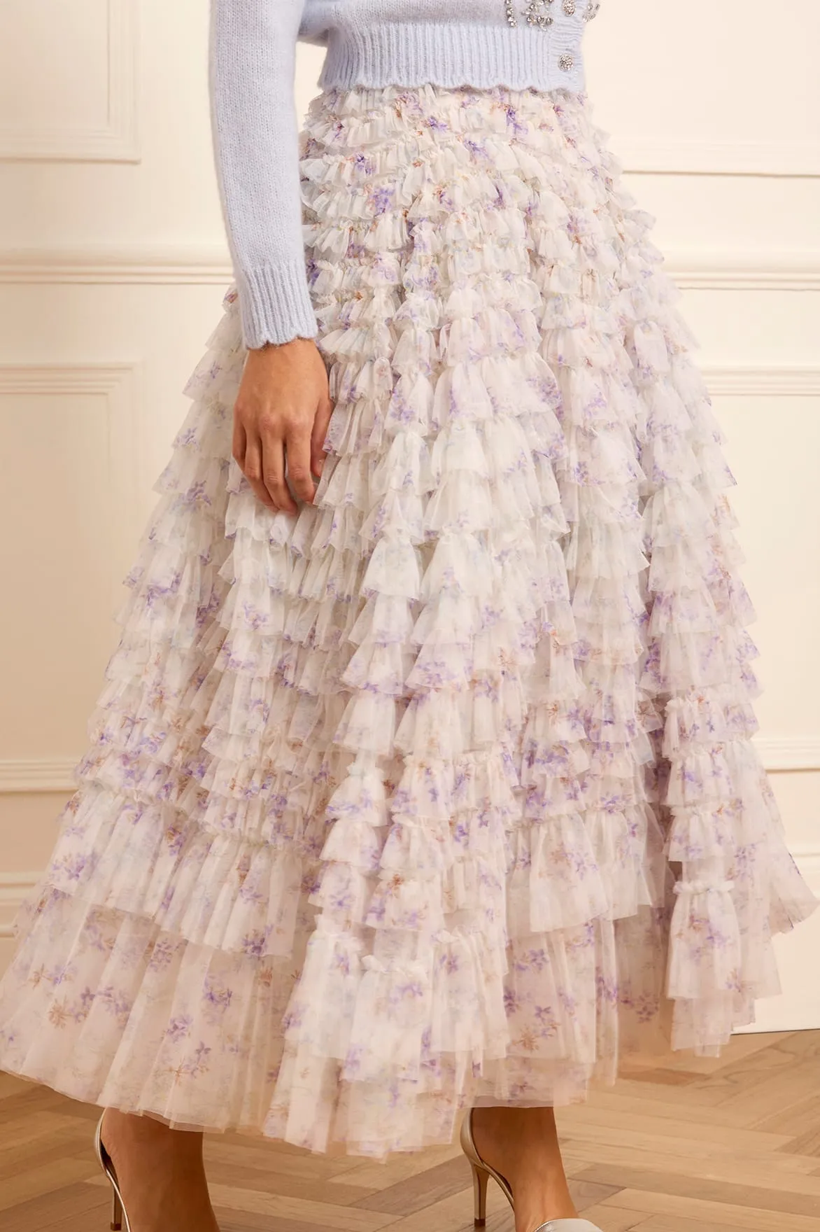 Best-Seller Bright Petal Ophelia Ditsy Hattie Ruffle Ankle Skirt