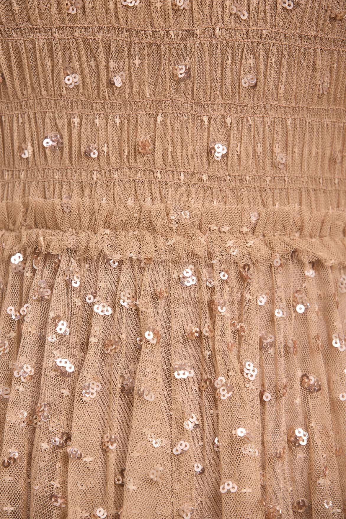 Travel Essential Sequin Giselle Smocked Ballerina Dress