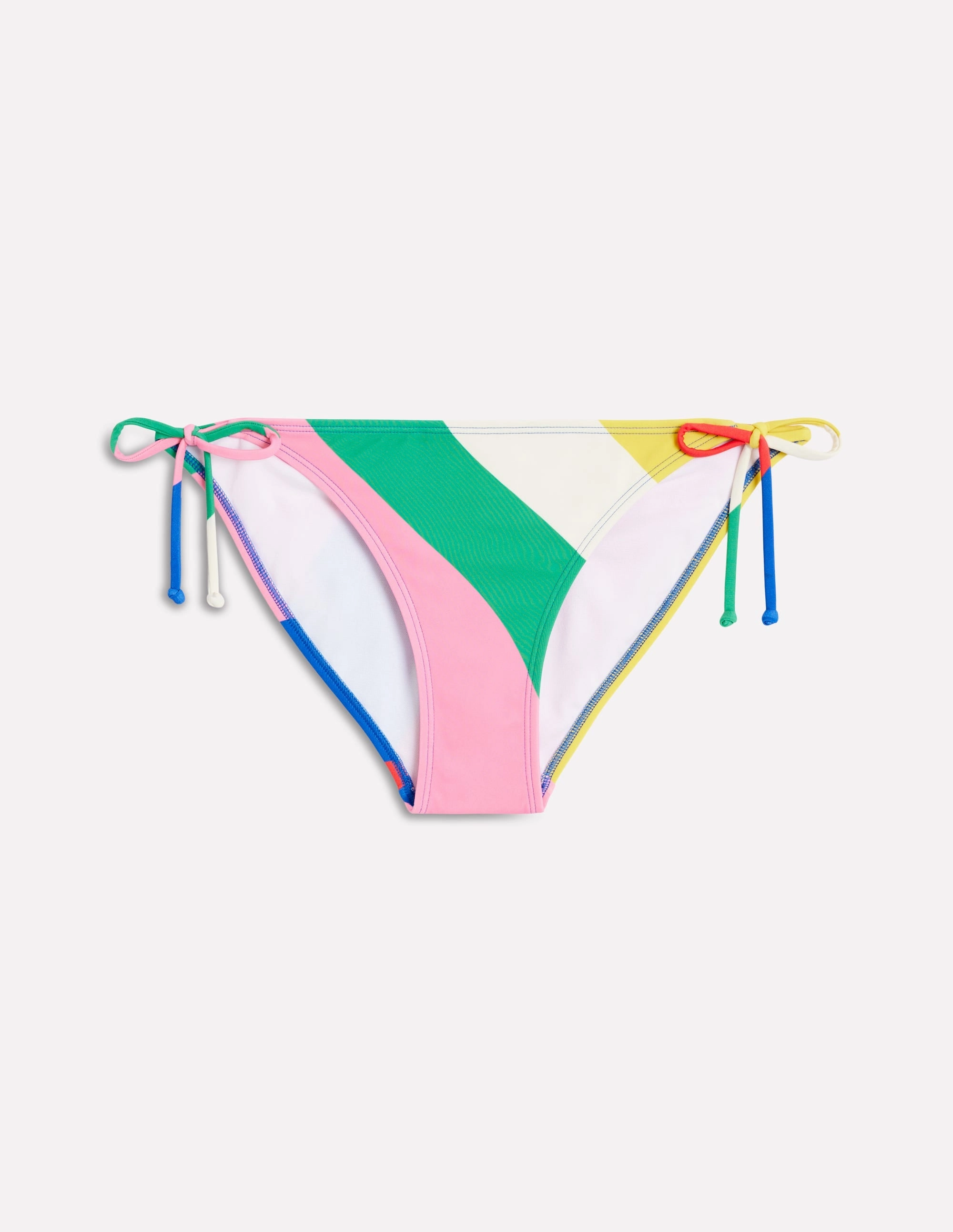 Secure Fit Design Symi String Bikini Bottoms-Multi, Rainbow Cascade