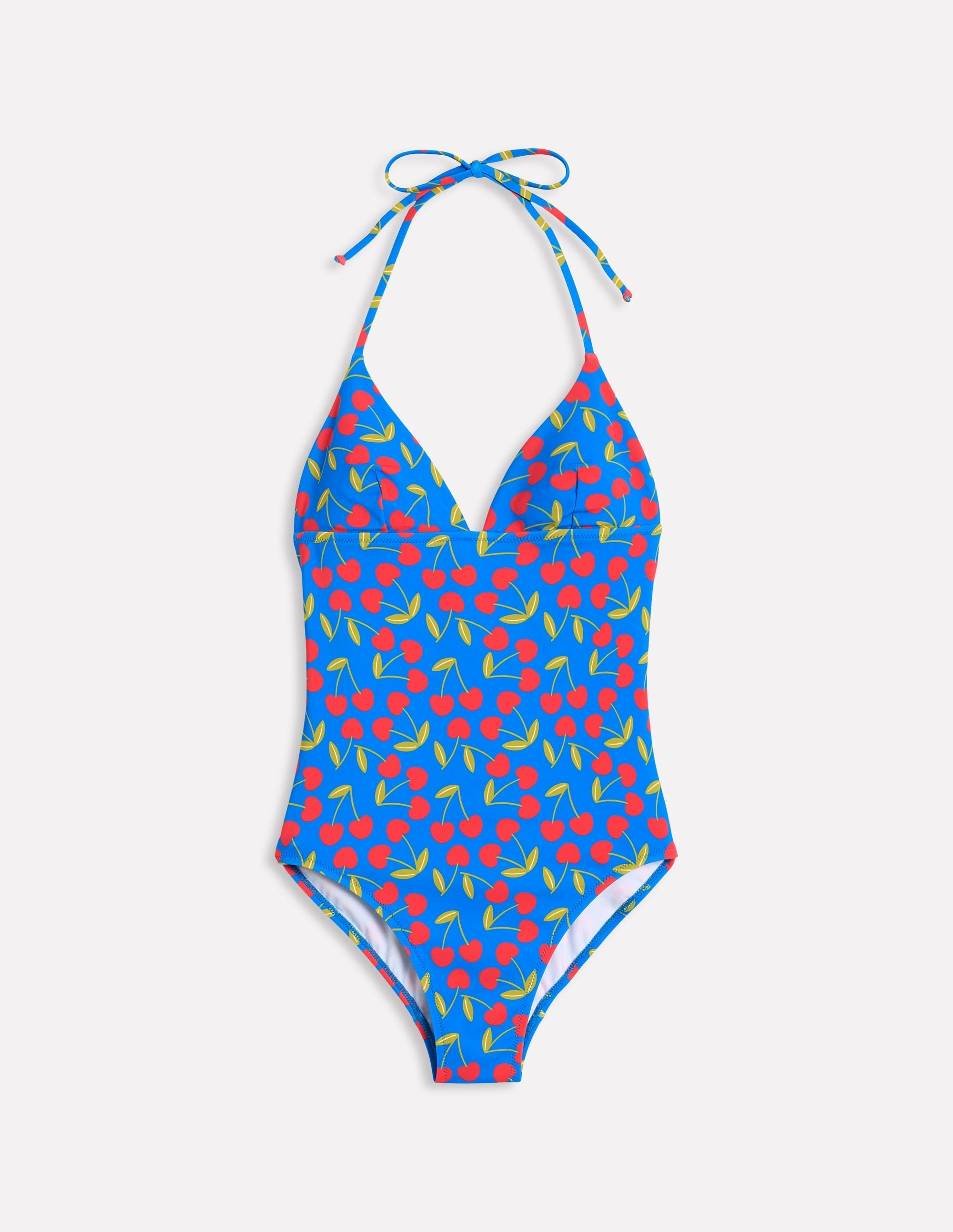 Symi String Swimsuit-Gallery Blue, Cherry Scatter Tropical Swimwear