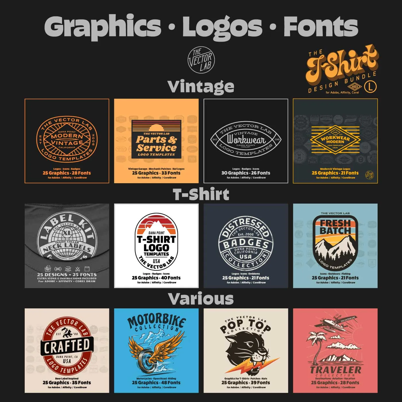 T-Shirt Design Bundle (L)