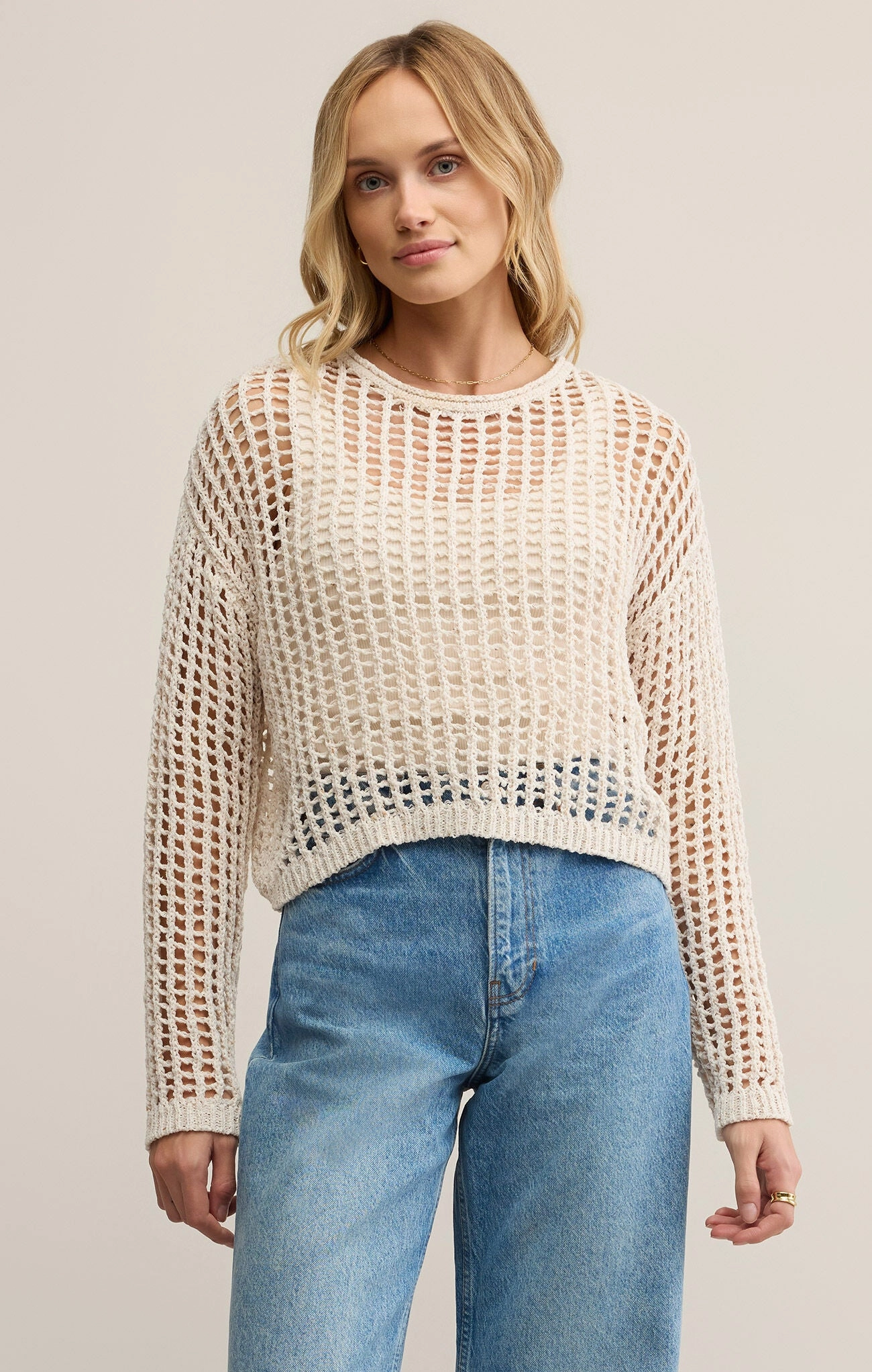 Z Supply Felix Sweater in Crystal HighStretch Reverseble Design
