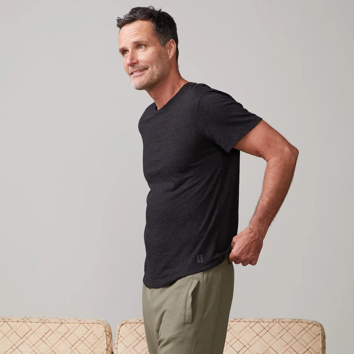 Textured Tri-Blend Relaxed Crew PortableOption