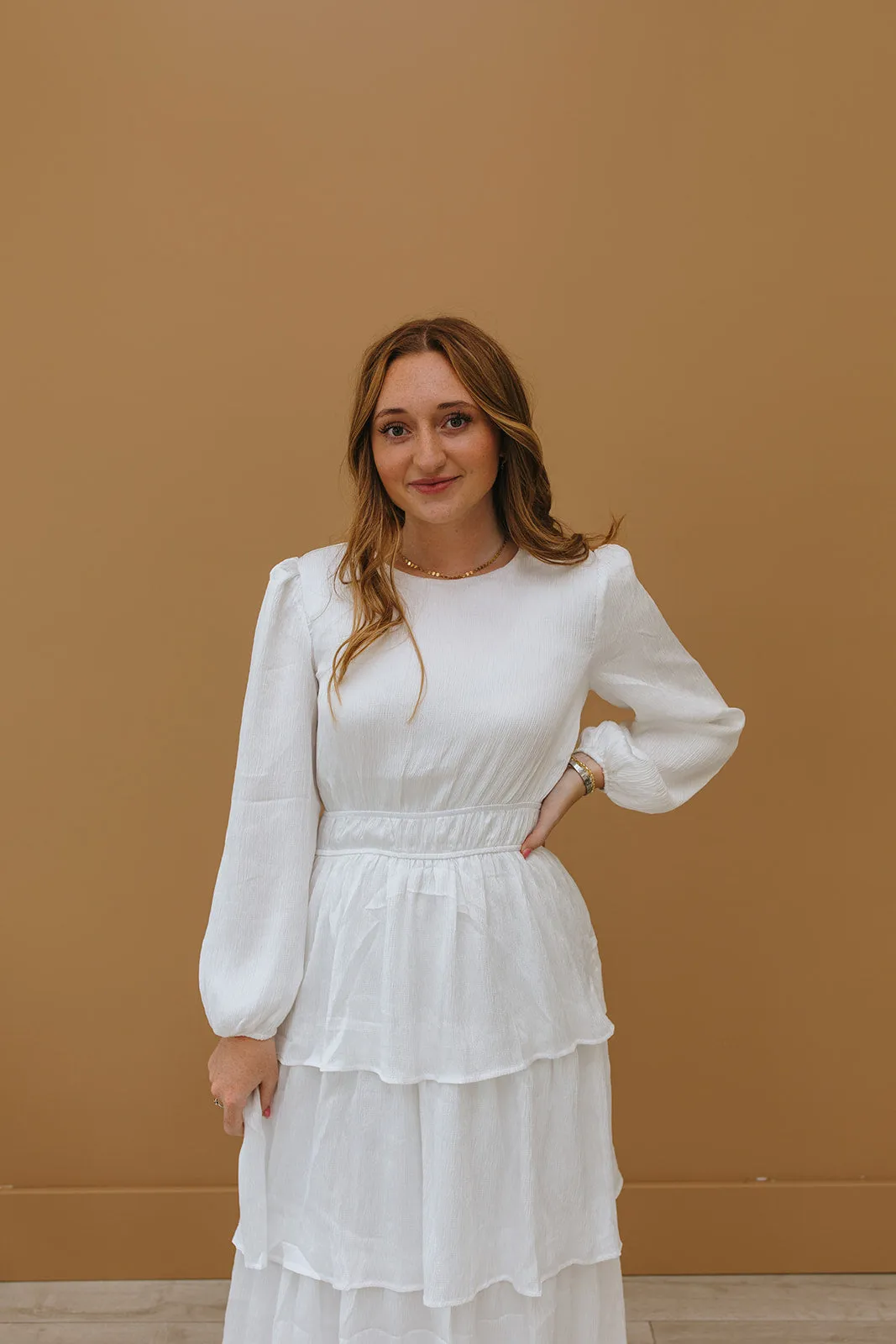 Kinsley Temple Dress Tailored Fit Subtle-Print