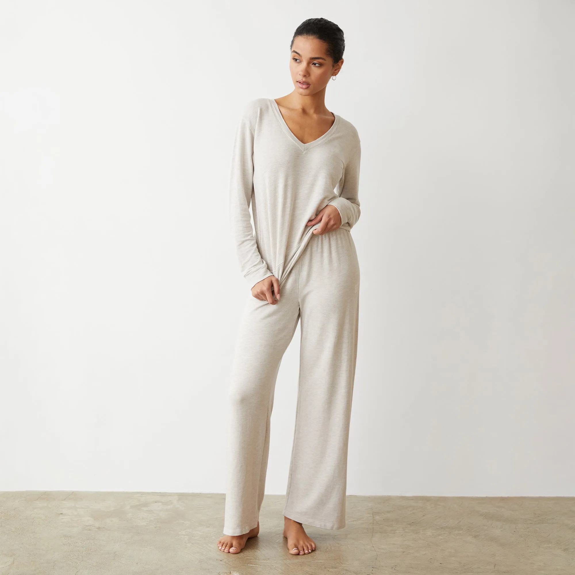 HighRiseWaist Supersoft Crop Straight Leg Sweat