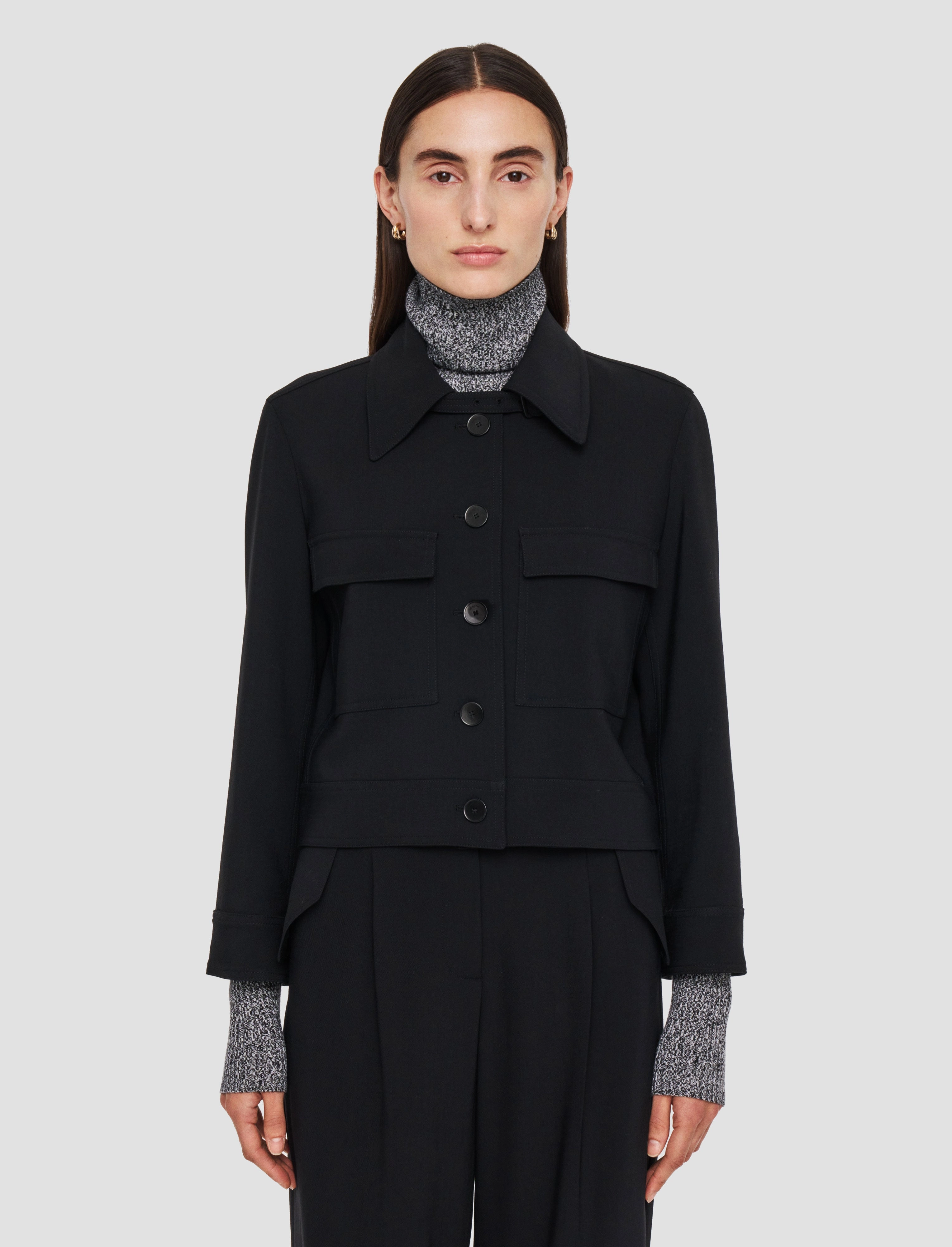 Mistral Fluid Twill Wool Jacket Shaving-cream Active Jacket