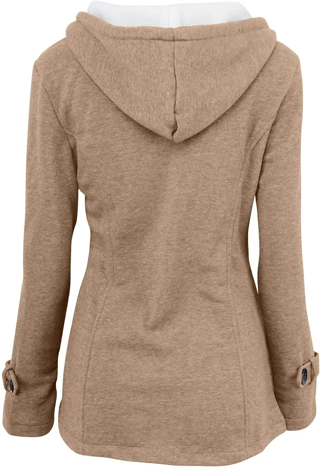 TARIENDY Padded Lined Coats for Women Travel Casual Winter Hoodies Horn Button Long Sleeve Jackets 2025 Cozy Outerwear