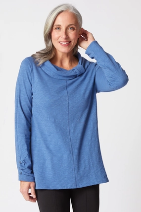 Habitat Cotton Pebble Cowl Tunic in Oxford LayeredStyling