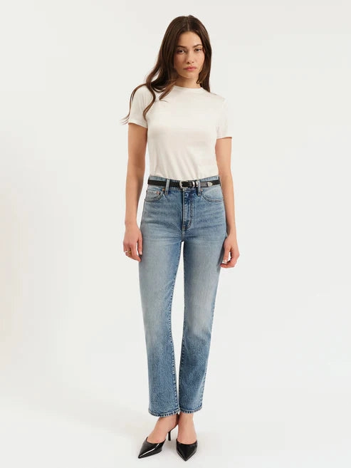 Seam-Free Daze Denim Smarty Pants High Rise Slim Straight in Face to Face