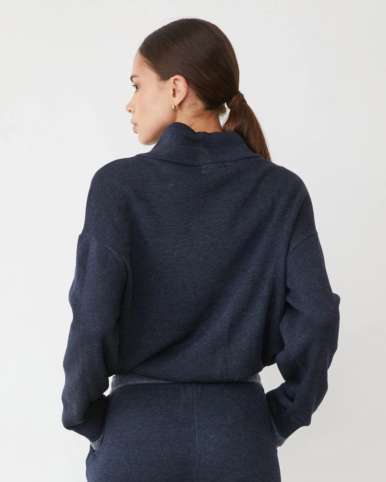 StretchFit Teddy Fleece Funnel Pullover