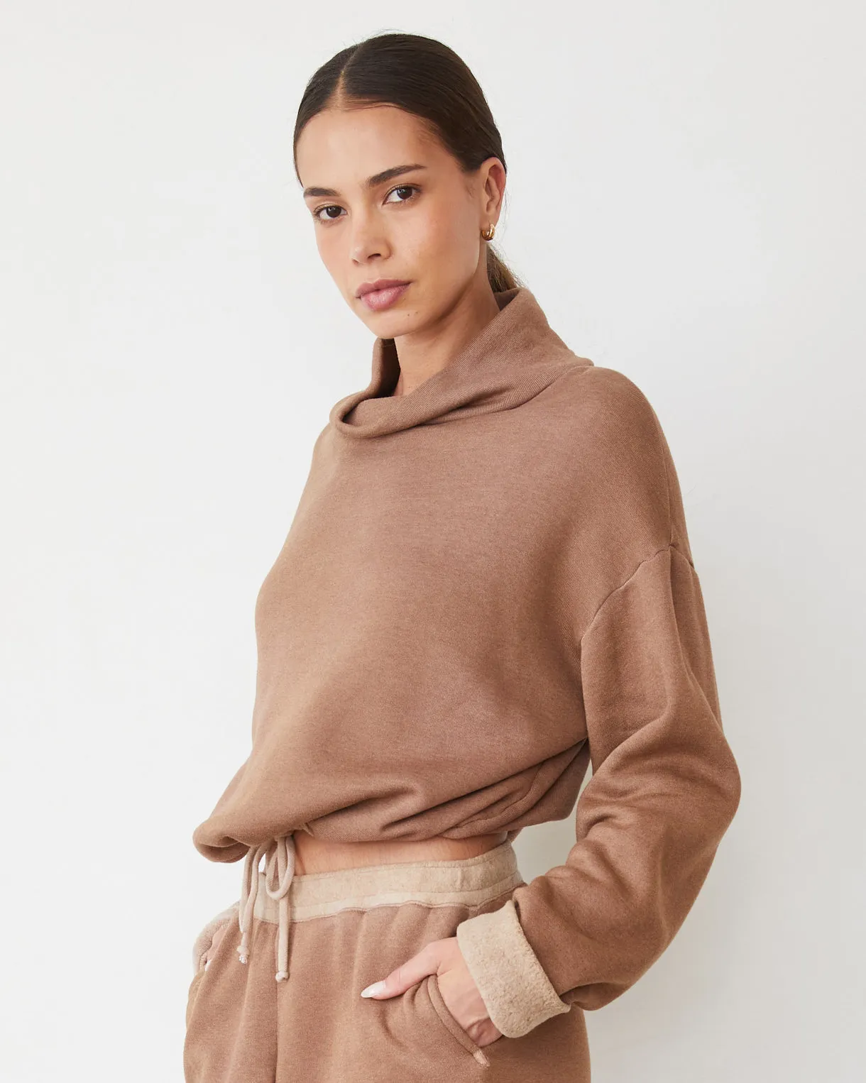 Teddy Fleece Funnel Pullover Winter Fashion