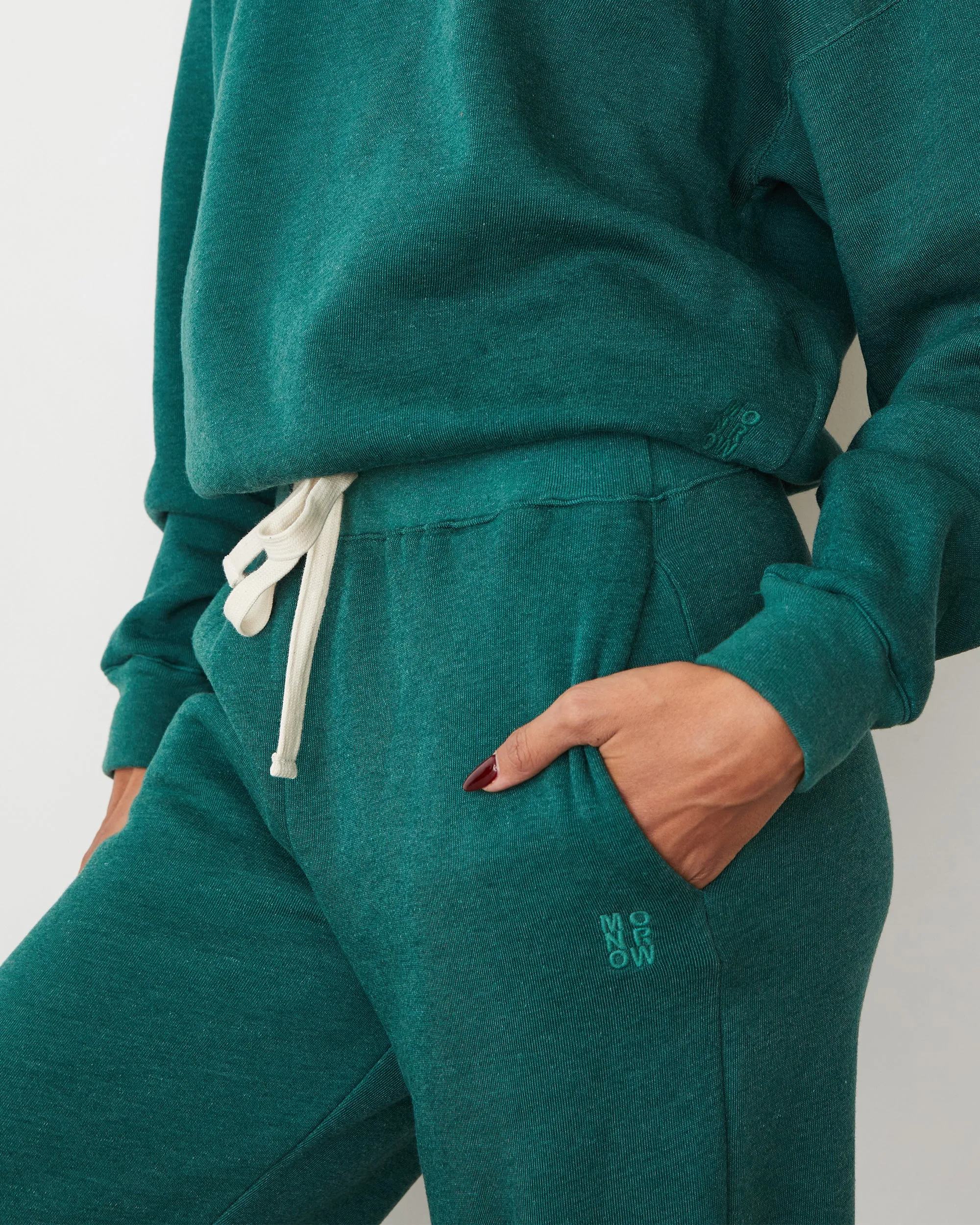 Teddy Fleece Oversized Straight Leg Sweat NonIrritating Seams