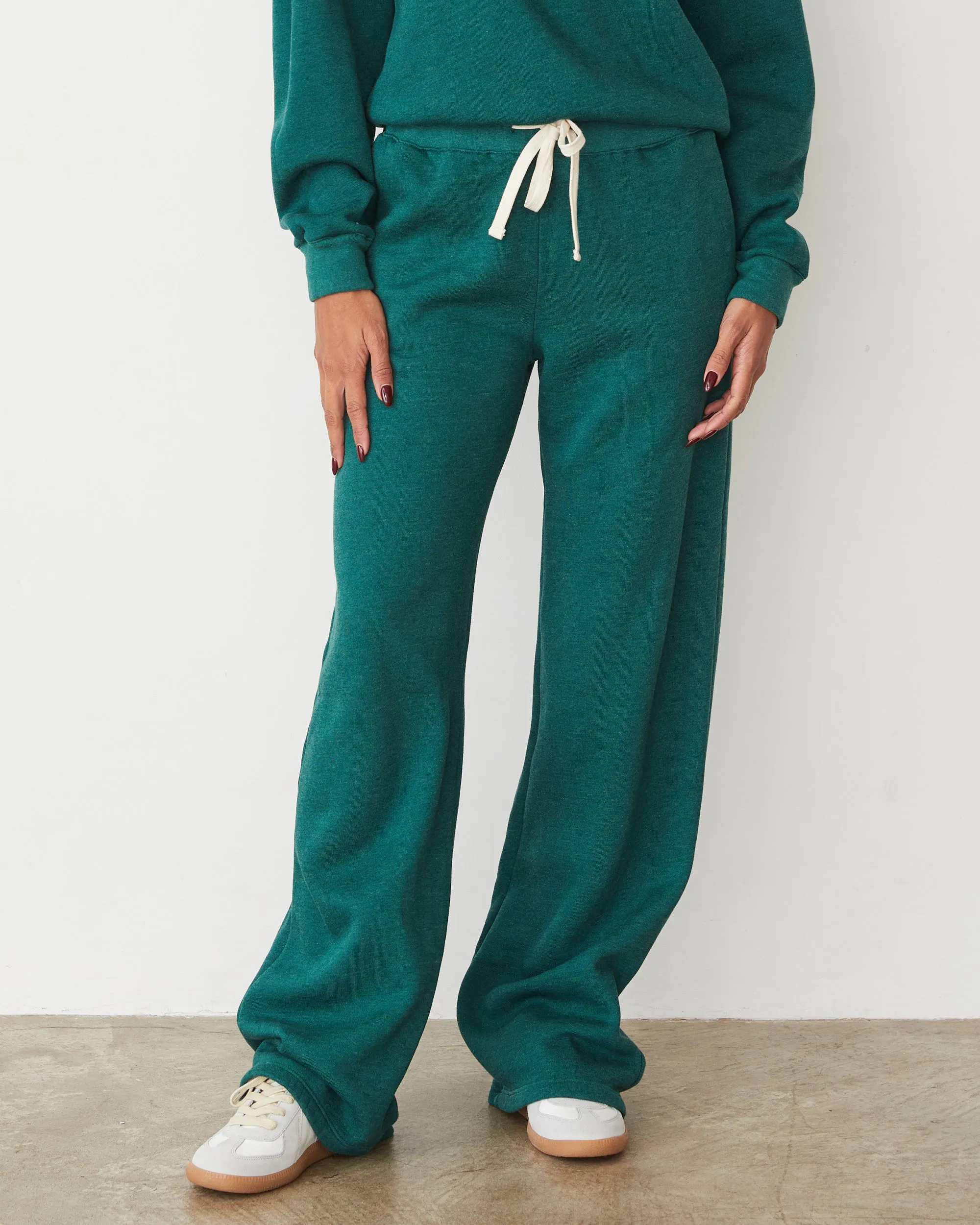 UV Protective Coating Teddy Fleece Oversized Straight Leg Sweat