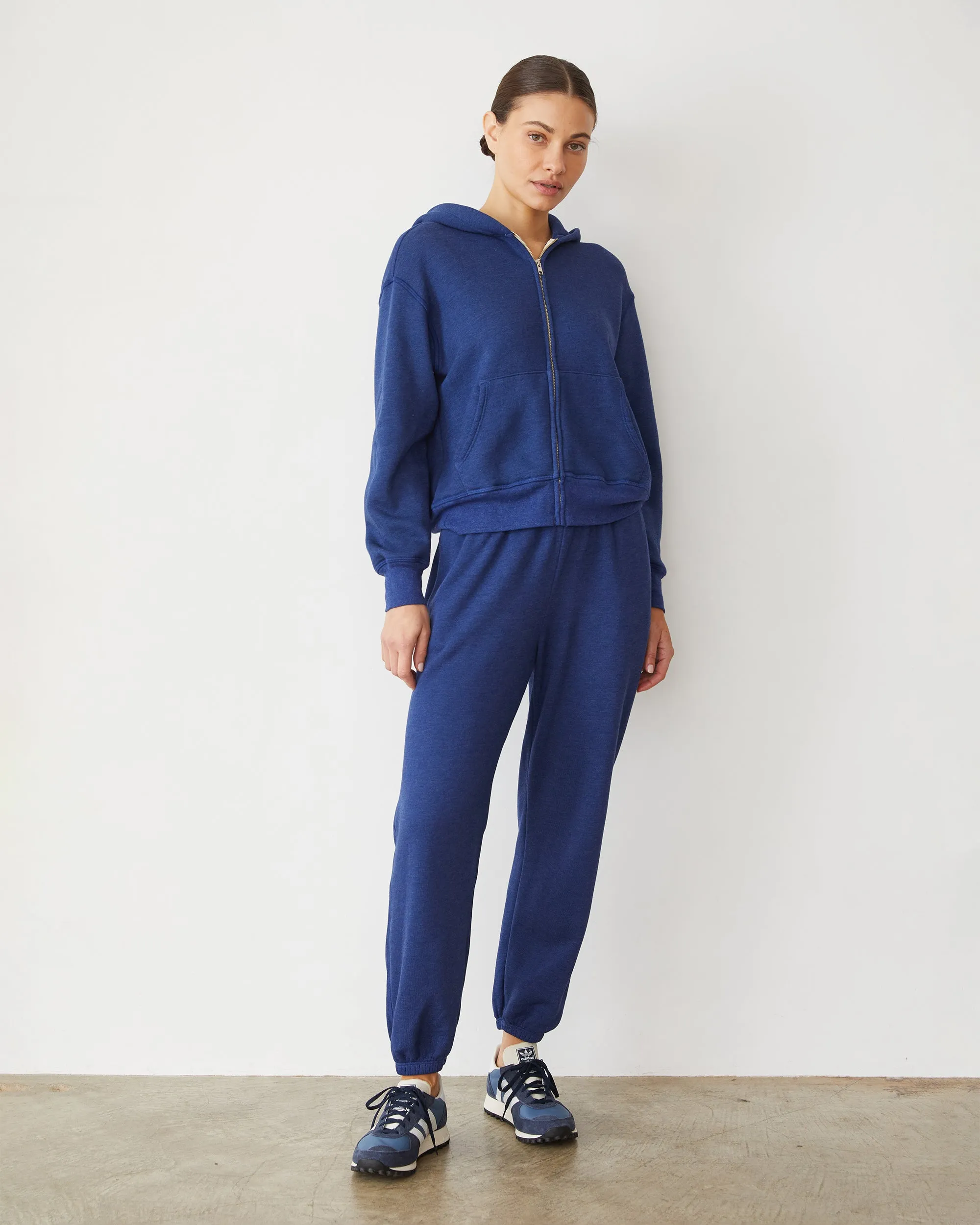 Teddy Fleece Relaxed Zip Up Hoody Artistic Vibe Front Ruffle