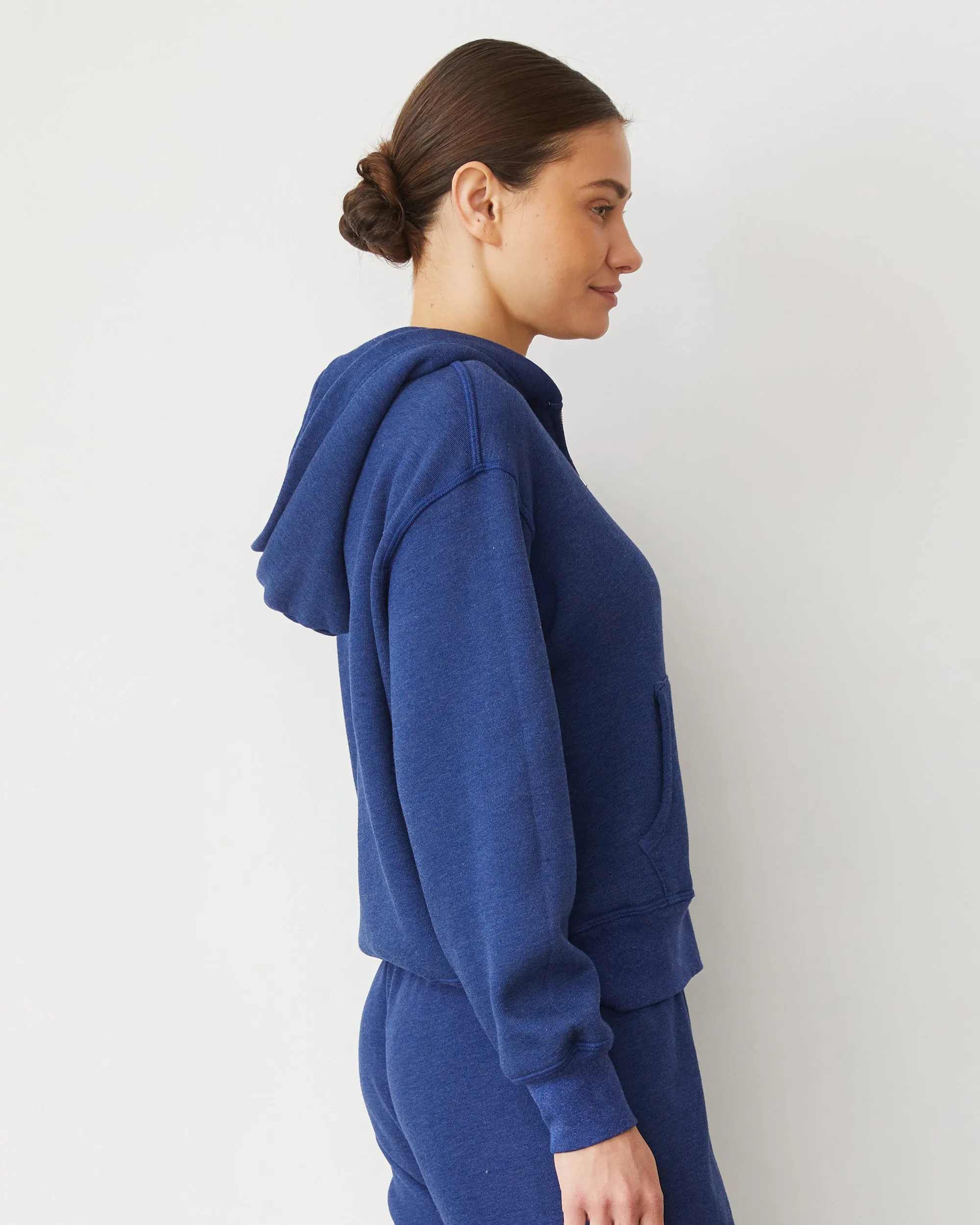 Teddy Fleece Relaxed Zip Up Hoody Contemporary Design Relaxed Fit