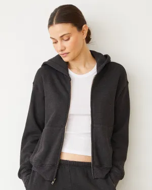 Feminine Energy Teddy Fleece Relaxed Zip Up Hoody