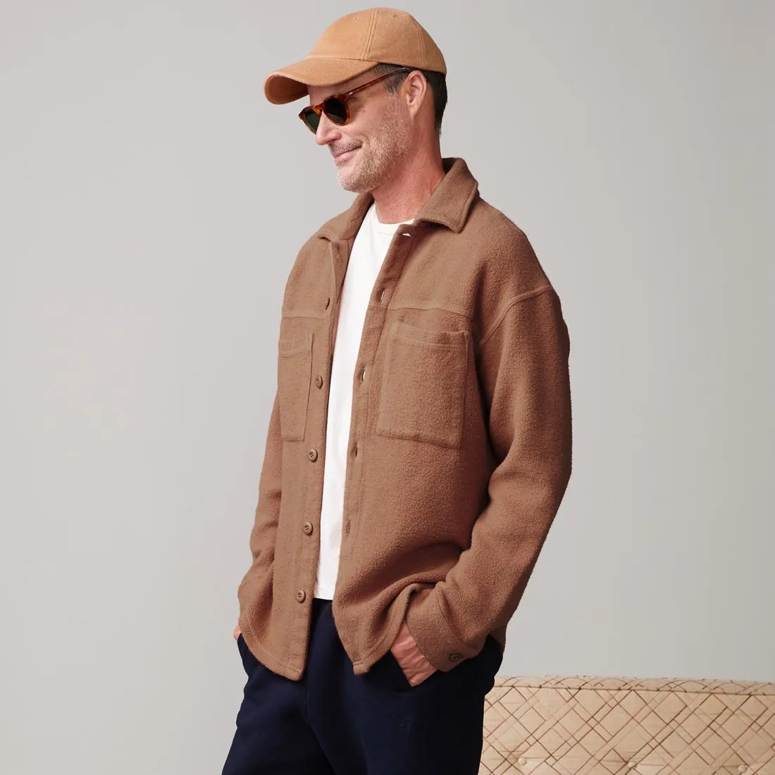 Teddy Fleece Shacket Sustainable Production Certified