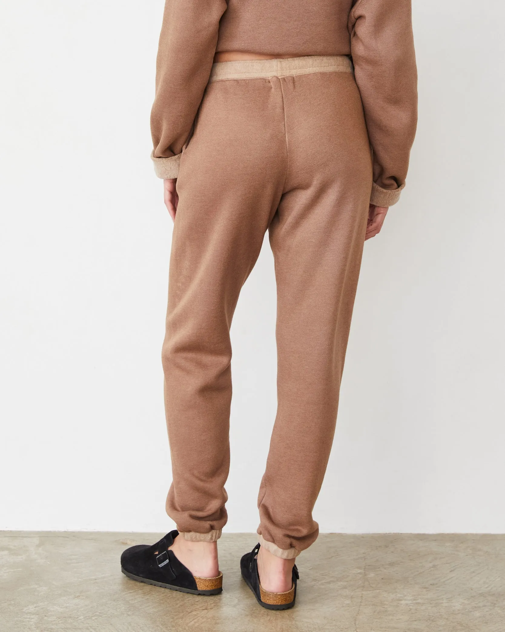 Teddy Fleece Sweat Slim Waist Relax Fit Wear
