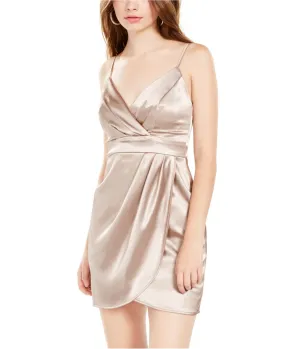 Teeze Me Womens Solid Cocktail Dress