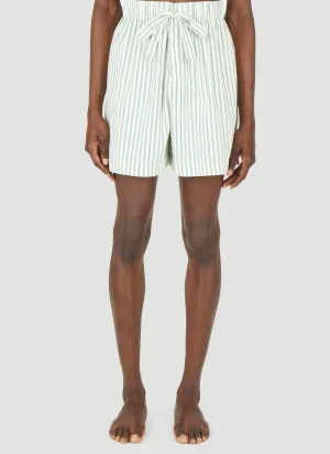 Tekla Drawstring Striped Sleep Shorts