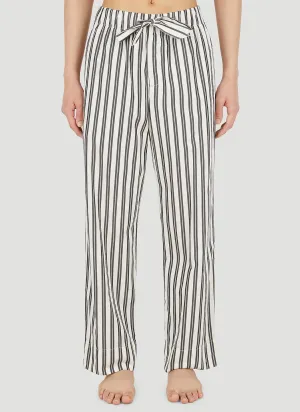 Tekla Striped Drawstring Pyjama Pants