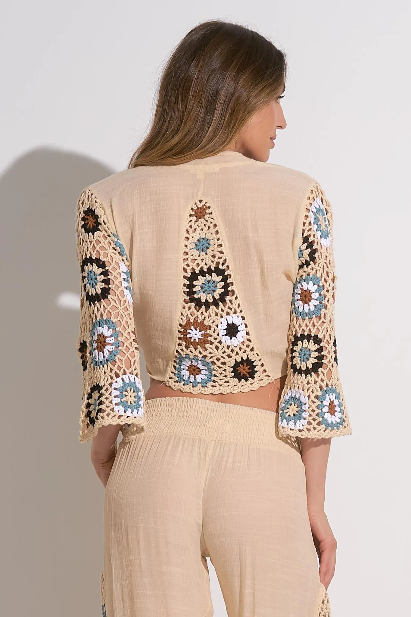 Elan Front Tie Top Non Restrictive Cut Stretch Technology