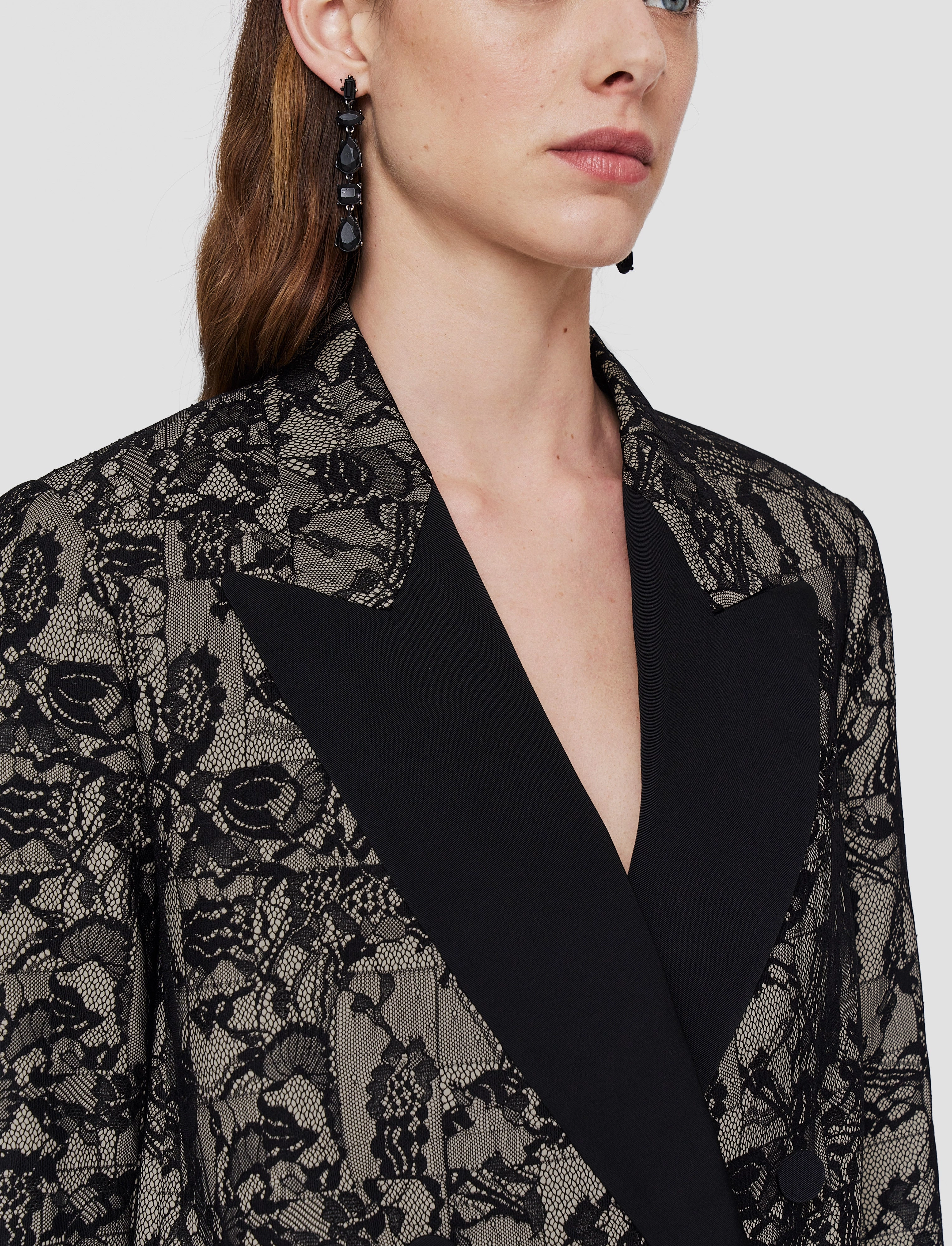 Round-neck Jaden Patchwork Lace Jacket