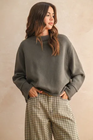 Tatum Crew Neck Sweater Reinforced Seam Technique