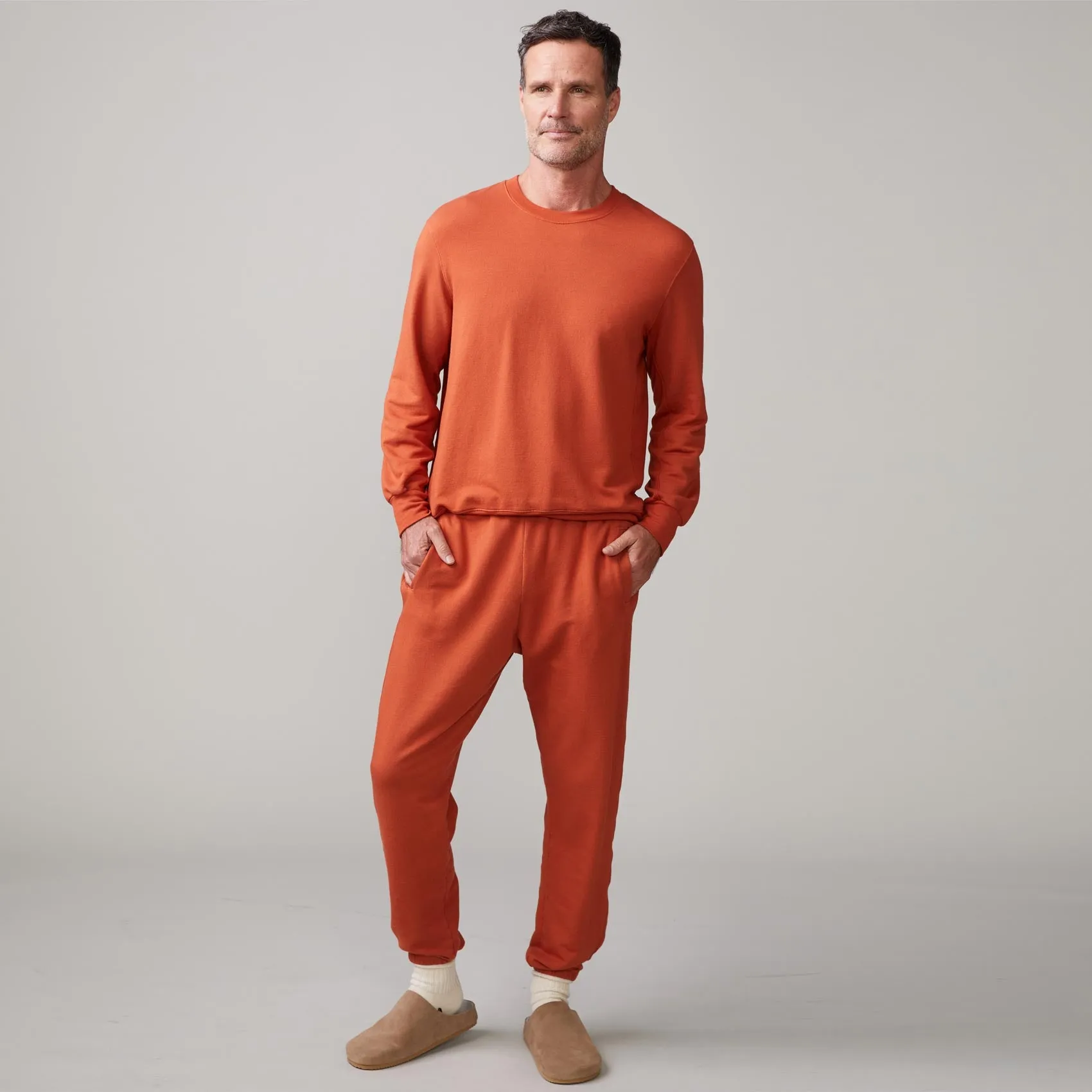 Lounge Sweatshirt Double Stitched Seams Comfortable Style